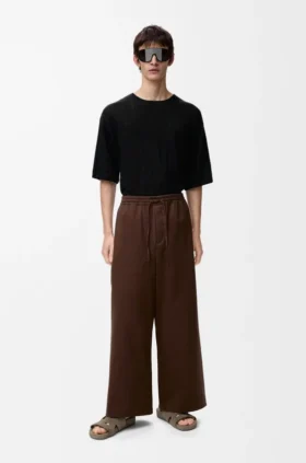 Drawstring Trousers in Cotton Drawstring Trousers in Cotton