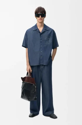 Drawstring Trousers in Cotton