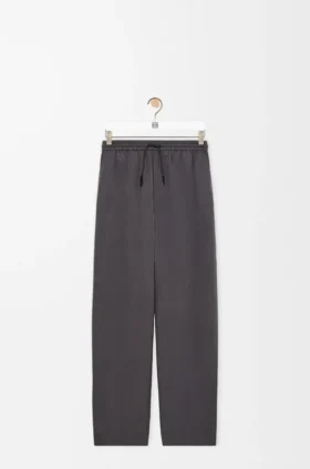 Drawstring Trousers in Cotton and Silk Drawstring Trousers in Cotton and Silk