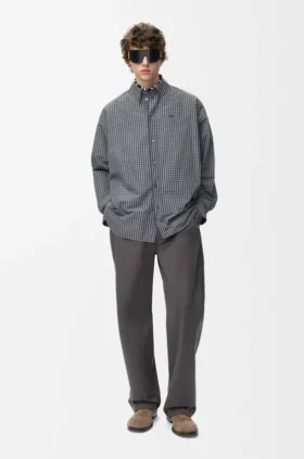 Drawstring Trousers in Cotton and Silk Drawstring Trousers in Cotton and Silk