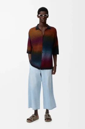 Drawstring Trousers in Denim