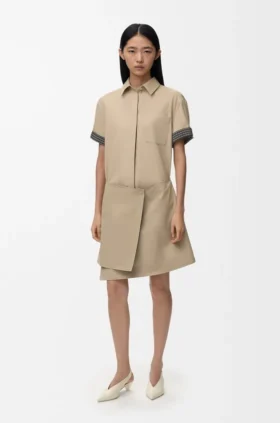 Dress in Cotton and Silk