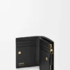 Duet Compact Wallet in Smooth and Grained Calfskin Duet Compact Wallet in Smooth and Grained Calfskin