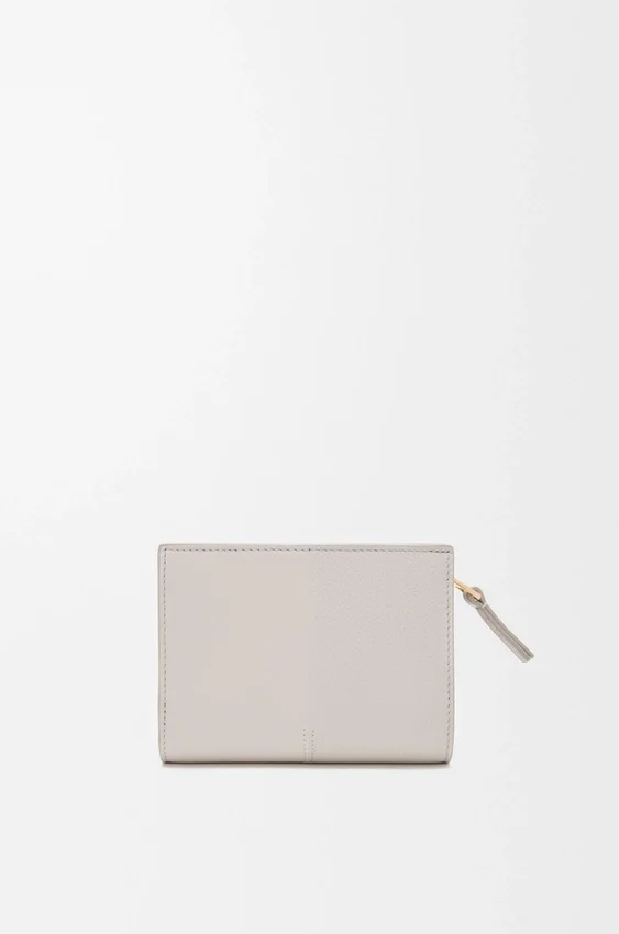 Duet Compact Wallet in Smooth and Grained Calfskin Duet Compact Wallet in Smooth and Grained Calfskin