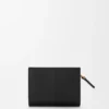 Duet Compact Wallet in Smooth and Grained Calfskin Duet Compact Wallet in Smooth and Grained Calfskin