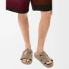 Ease Monogram Slide in Suede Ease Monogram Slide in Suede