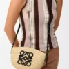 Eclipse Pochette in Raffia and Calfskin