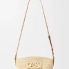 Eclipse Pochette in Raffia and Calfskin