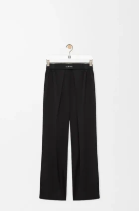 Elasticated Trousers in Wool