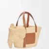 Elephant Basket in Raffia and Calfskin Elephant Basket in Raffia and Calfskin