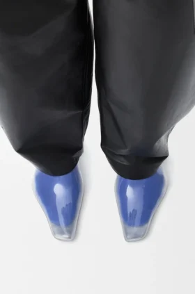 Emily Aqua Bootie in Pvc