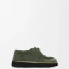 Faro Lace-Up in Suede Calfskin