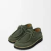 Faro Lace-Up in Suede Calfskin