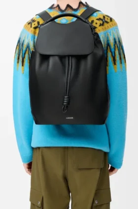 Flamenco Backpack in Shiny Supple Calfskin
