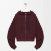 Flamenco Hoodie in Cotton and Cashmere Flamenco Hoodie in Cotton and Cashmere