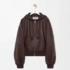 Flamenco Hoodie in Nappa Lambskin Flamenco Hoodie in Nappa Lambskin