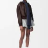 Flamenco Hoodie in Nappa Lambskin Flamenco Hoodie in Nappa Lambskin