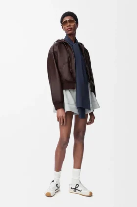 Flamenco Hoodie in Nappa Lambskin Flamenco Hoodie in Nappa Lambskin