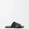 Flex Criss-Cross Slide in Vegetable-Tanned Calfskin Flex Criss-Cross Slide in Vegetable-Tanned Calfskin