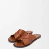 Flex Criss-Cross Slide in Vegetable-Tanned Calfskin Flex Criss-Cross Slide in Vegetable-Tanned Calfskin