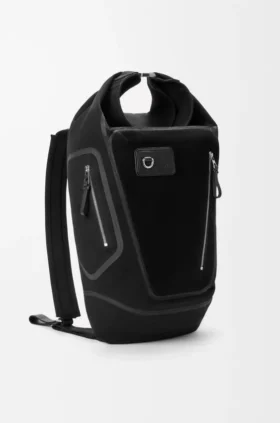 Flex Roll-Top Backpack in Canvas and Suede