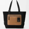 Flex Zipped Tote in Canvas and Suede Flex Zipped Tote in Canvas and Suede