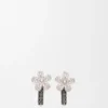 Flor Earrings in Sterling Silver and Crystals Flor Earrings in Sterling Silver and Crystals