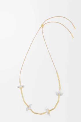 Flor Necklace in Sterling Silver and Enamel