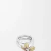Flor Ring in Sterling Silver and Crystals Flor Ring in Sterling Silver and Crystals
