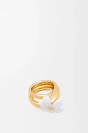 Flor Ring in Sterling Silver and Enamel