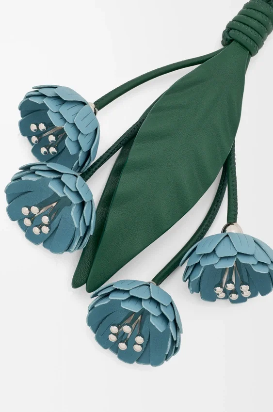 Flower Charm in Classic Calfskin Flower Charm in Classic Calfskin