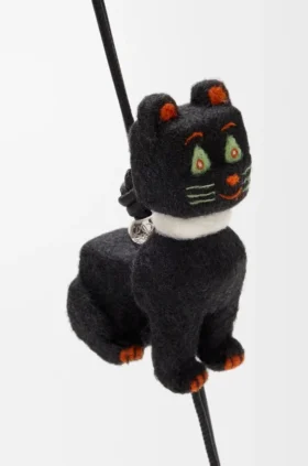 Futurist Cat Charm in Felt
