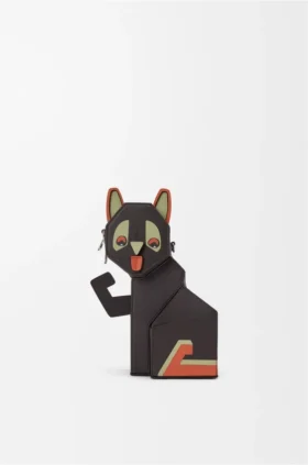 Futurist Cat Clutch in Classic Calfskin