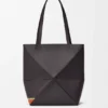 Futurist Cat Medium Puzzle Fold Tote in Nappa Calfskin Futurist Cat Medium Puzzle Fold Tote in Nappa Calfskin