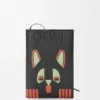 Futurist Cat Notebook in Calfskin