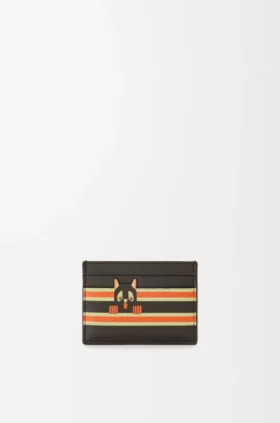 Futurist Cat Plain Cardholder in Classic Calfskin