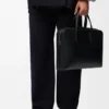 Goya Thin Briefcase in Soft Grained Calfskin