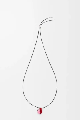 Hanging Acrobat Necklace in Sterling Silver and Enamel