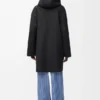 Hooded Coat in Wool