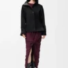 Hooded Jacket in Cotton and Silk