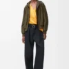 Hooded Jacket in Cotton Blend