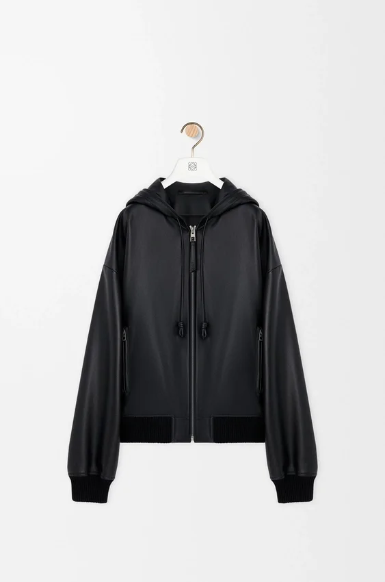 Hooded Jacket in Nappa Lambskin Hooded Jacket in Nappa Lambskin