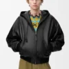 Hooded Jacket in Nappa Lambskin Hooded Jacket in Nappa Lambskin