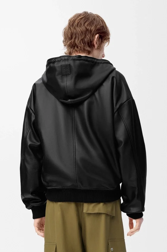 Hooded Jacket in Nappa Lambskin Hooded Jacket in Nappa Lambskin