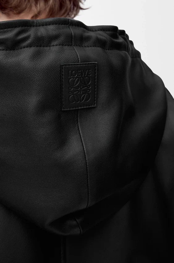 Hooded Jacket in Nappa Lambskin Hooded Jacket in Nappa Lambskin
