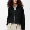 Hooded Jacket in Shearling Hooded Jacket in Shearling