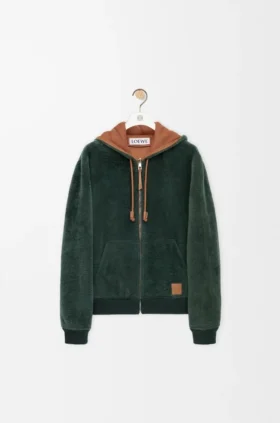 Hoodie in Shearling