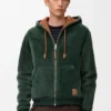Hoodie in Shearling