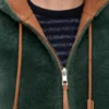 Hoodie in Shearling
