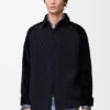 Hybrid Overshirt in Cotton and Wool Hybrid Overshirt in Cotton and Wool
